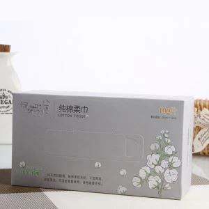 Spunlace μη υφασμένα βαμβακερά ιστό στεγνά μαντηλάκια